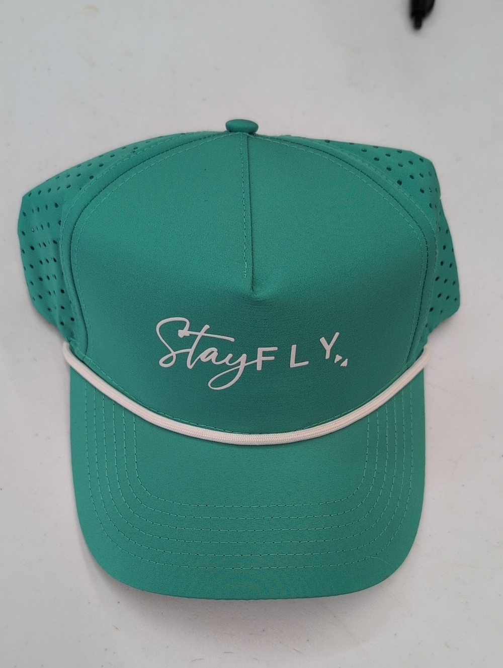 Stay Fly Teal Mesh Trucker Hat
